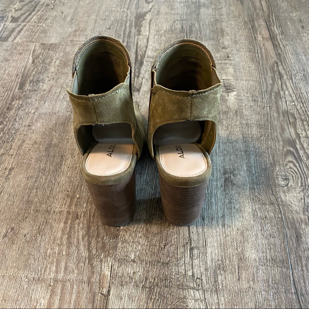 Aldo Suede Open Toe Booties - image 3